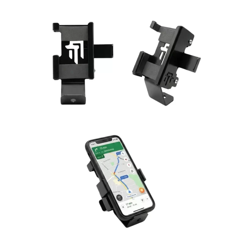Suporte Celular Moto Metal - Fixação Central Mesa Guidão - Anti-Vibração